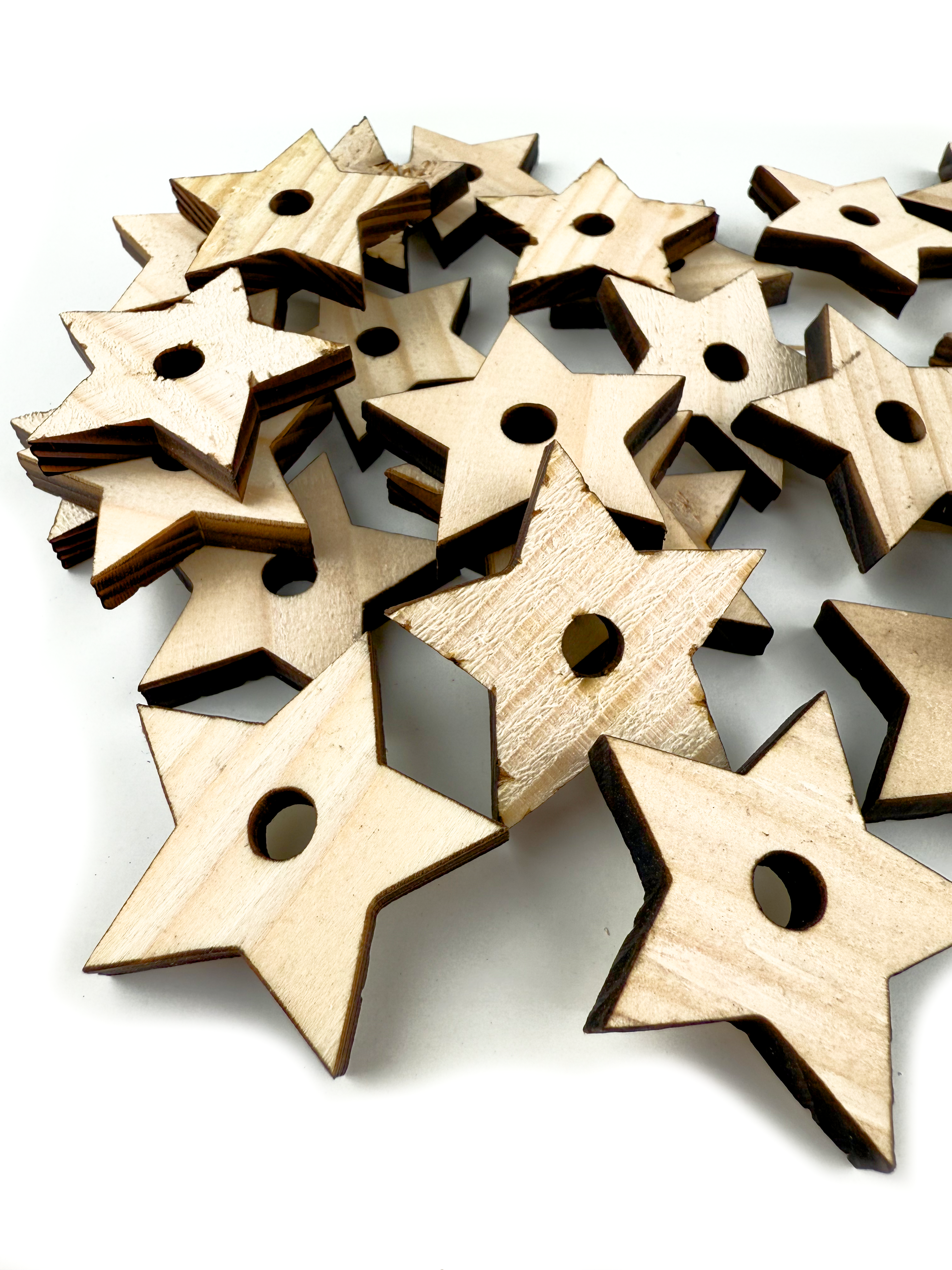 2" Pine Stars Natural - 25 Pack