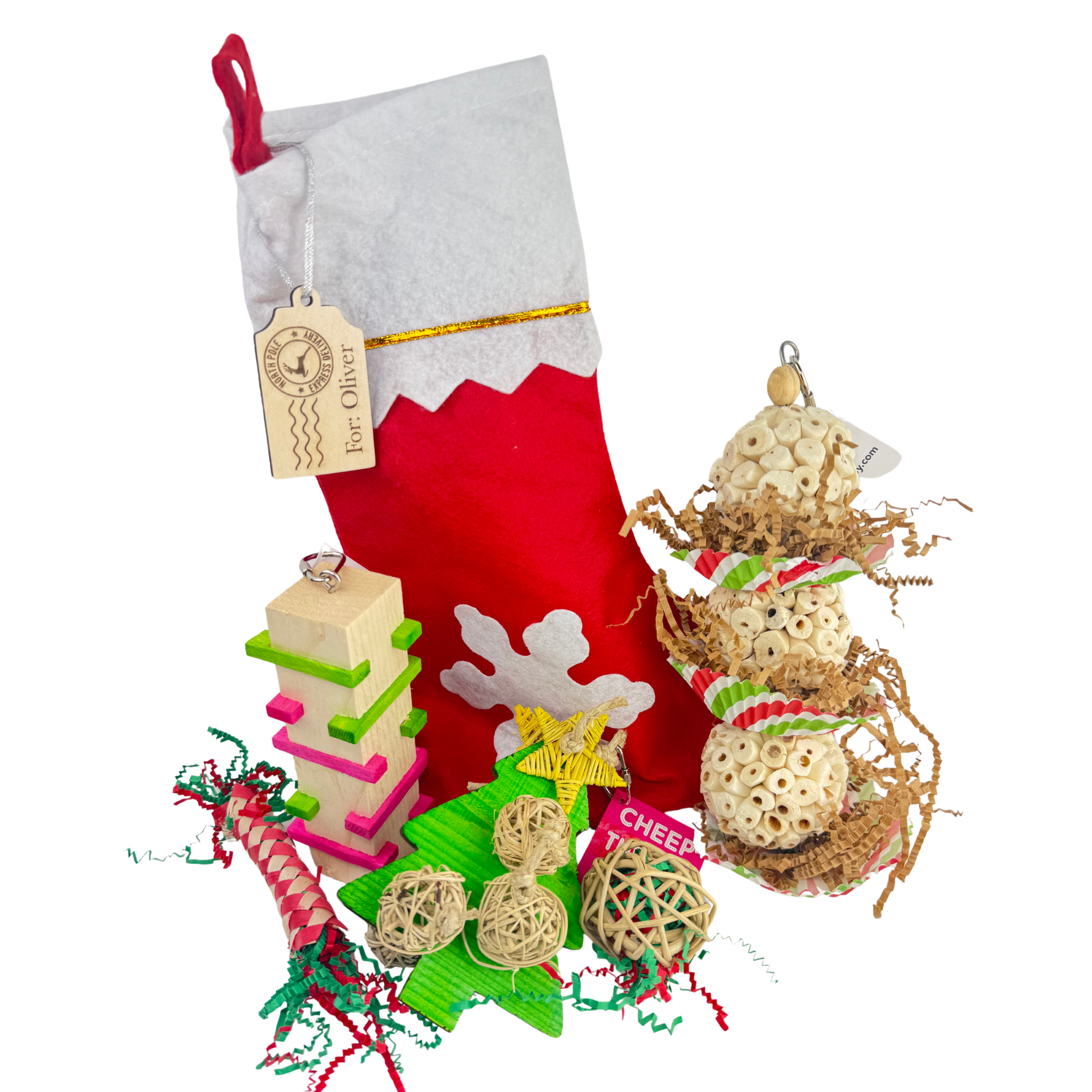 LIMITED! 5 Toy Christmas Stocking BUNDLE w/Custom Name Tag