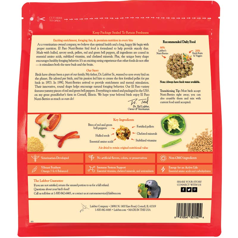 El Paso Nutri-Berries for Parrots 3 lb (1.36 kg)