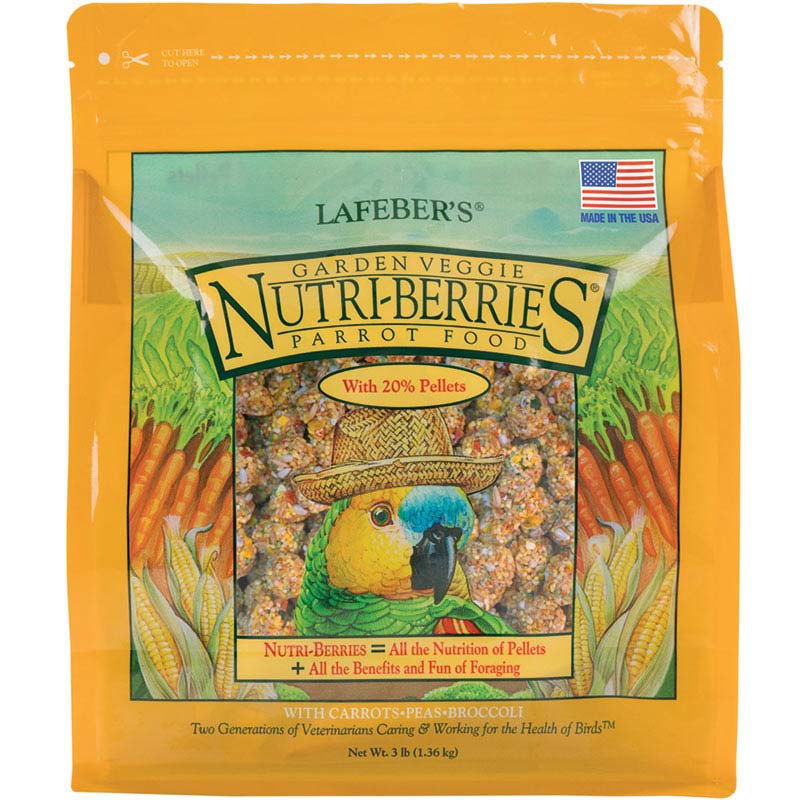 Garden Veggie Nutri-Berries for Parrots 3 lb (1.36 kg)