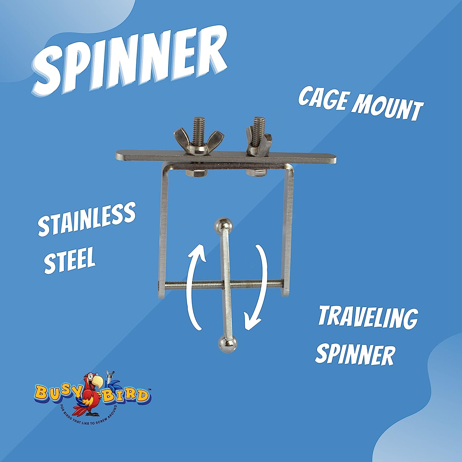Spinner (Silver) by Busy Bird