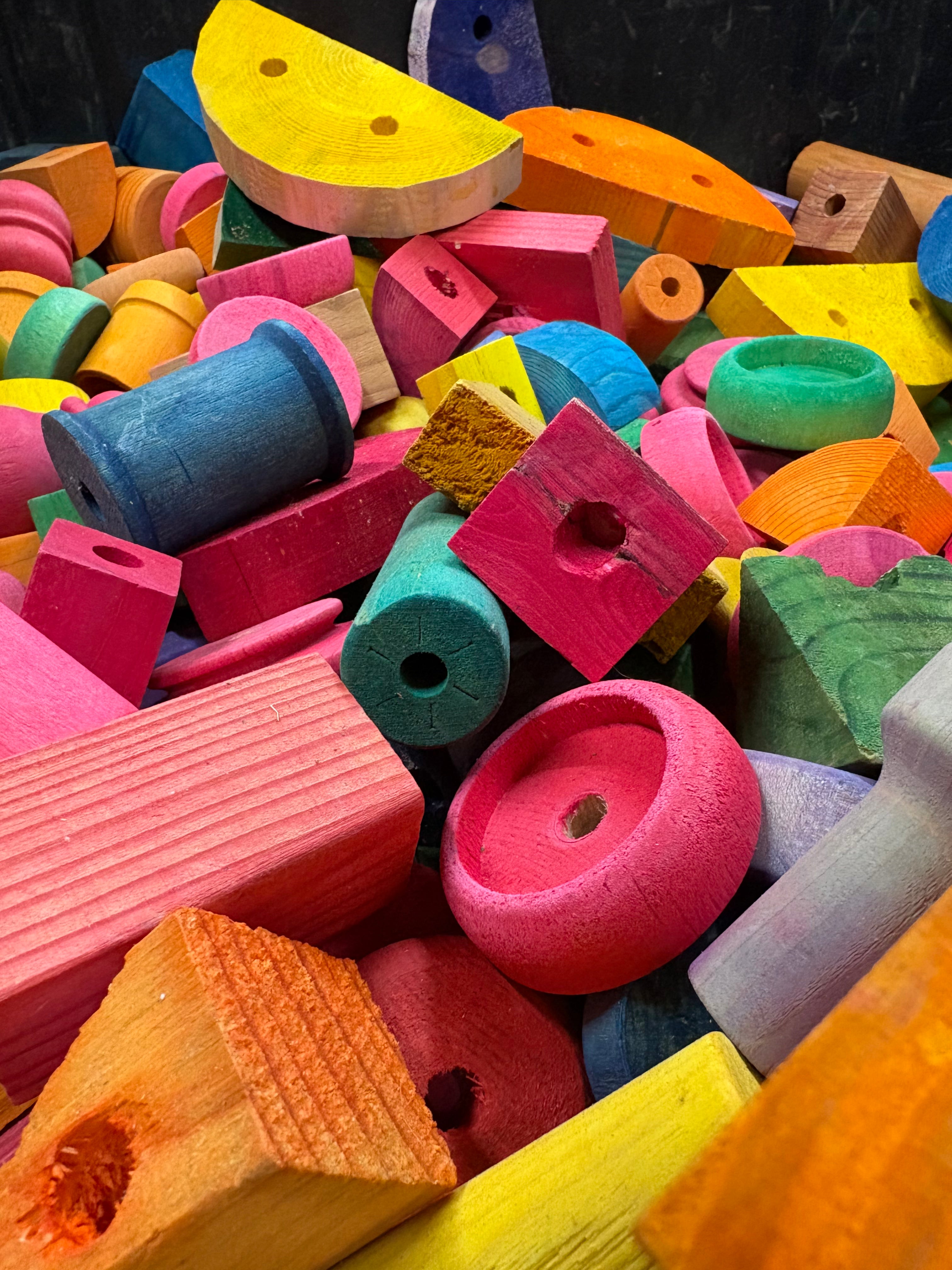 Bulk Wood Parts - 2 Pound Assortment