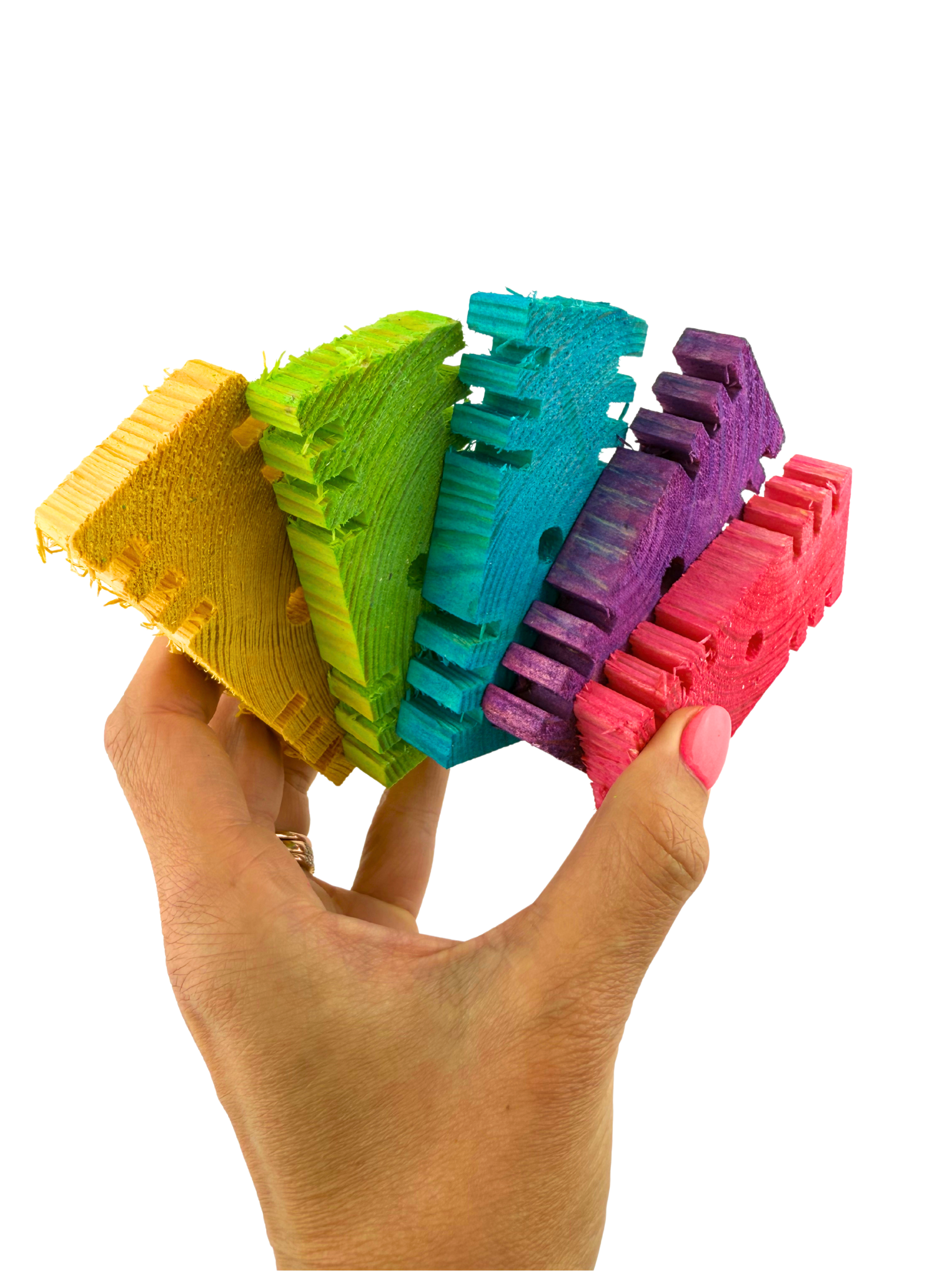 Colored Long Puzzler Blocks - 1/2" Thick - 10 Pack