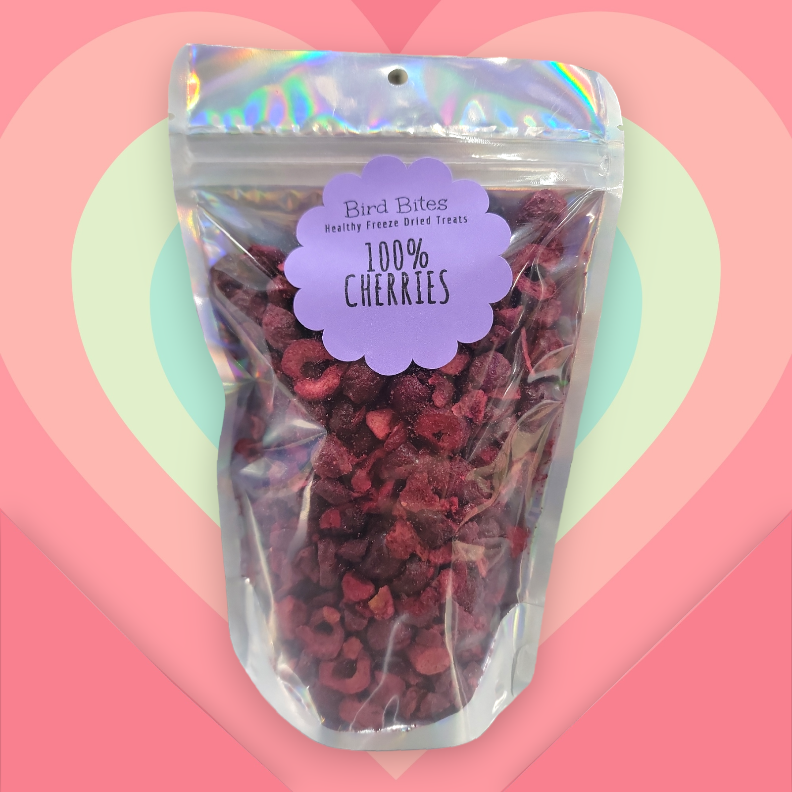 100% Cherries - 1.5 Cups - Bird Bites Healthy Freeze Dried Treats