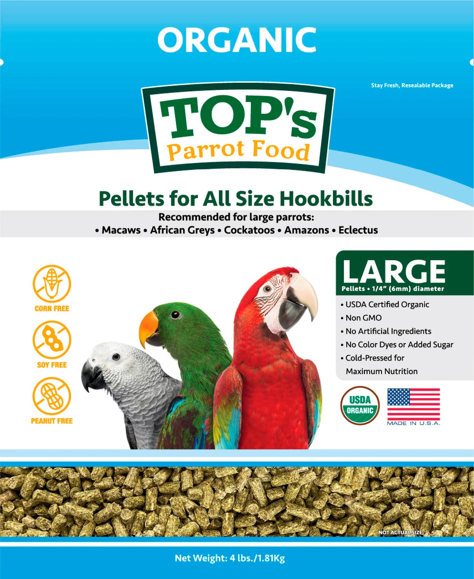 TOPS All Size Pellets - 4 lb