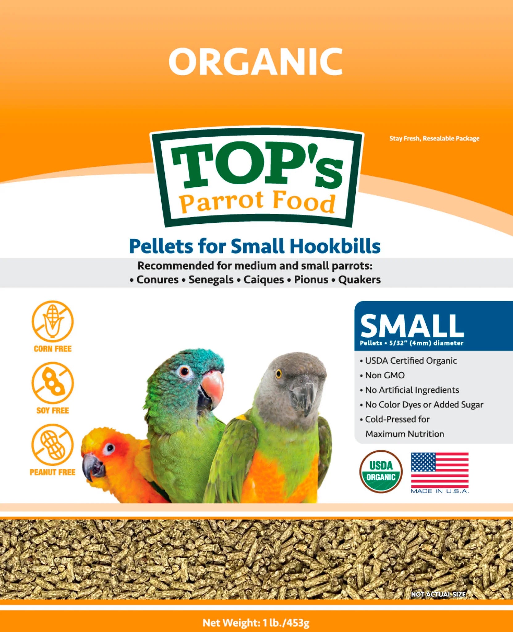 TOPS Small Pellets - 1 lb