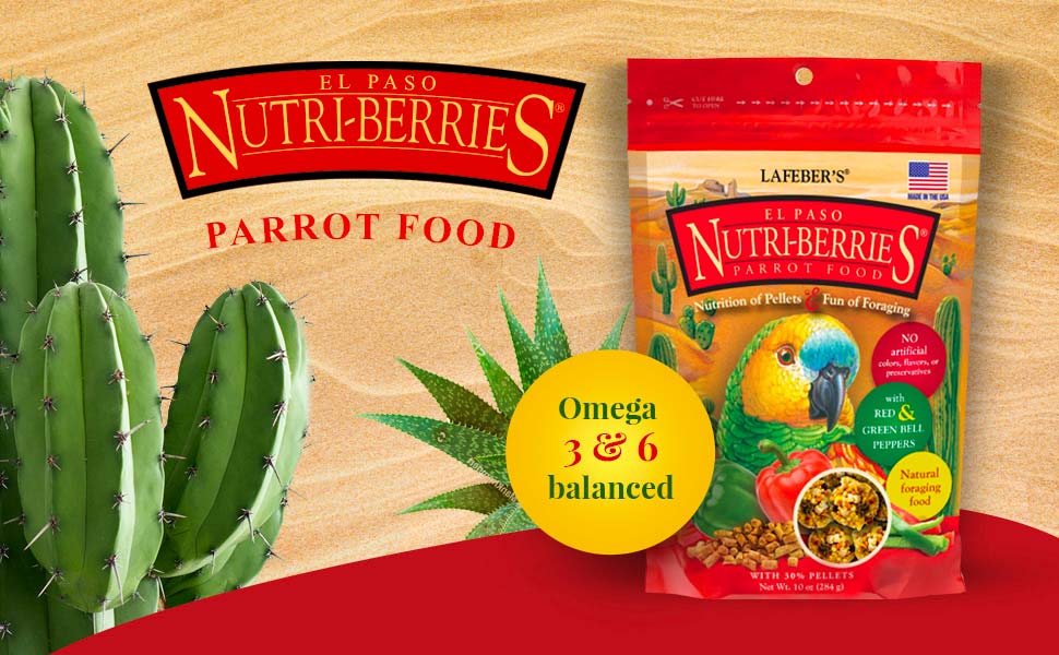 El Paso Nutri-Berries for Parrots 10 oz