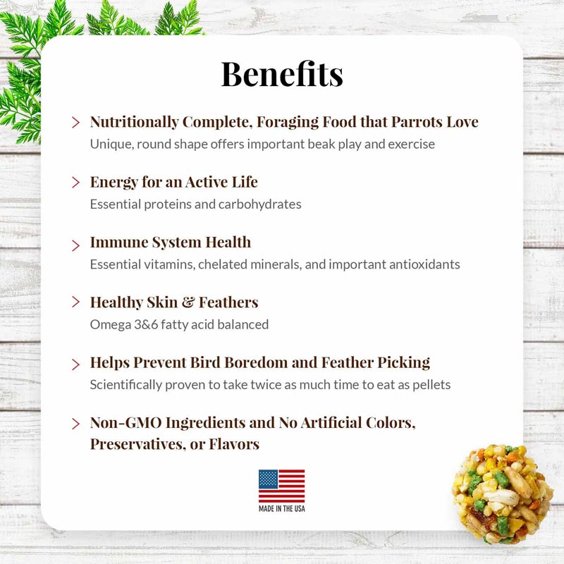 Garden Veggie Nutri-Berries for Parrots 10 oz (284 g)
