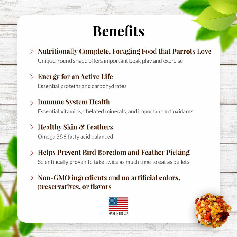 Sunny Orchard Nutri-Berries for Parrots 3 lb (1.36 kg)