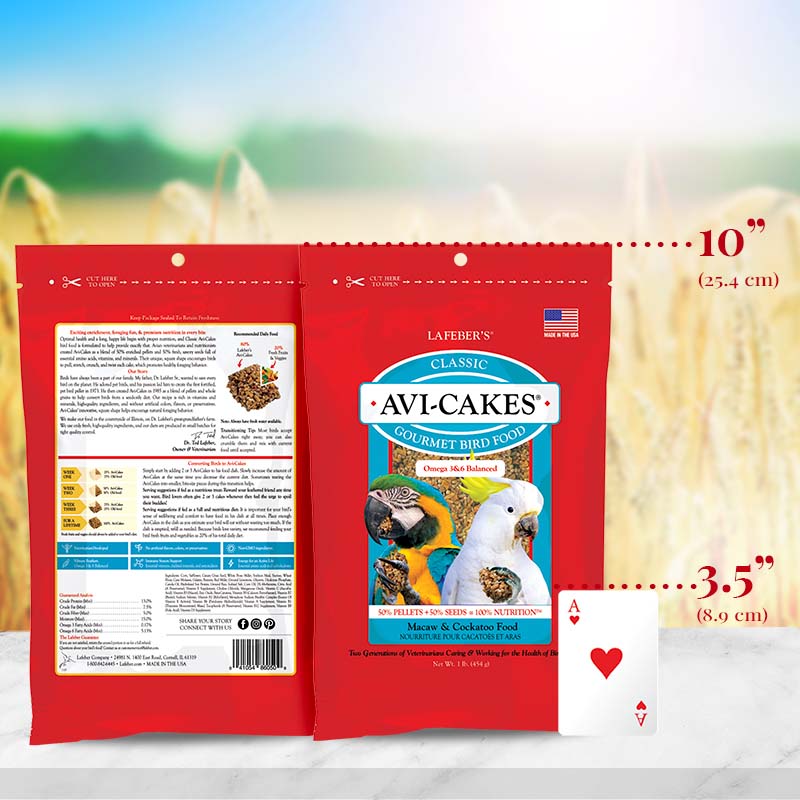 Classic Avi-Cakes for Macaw 16 oz