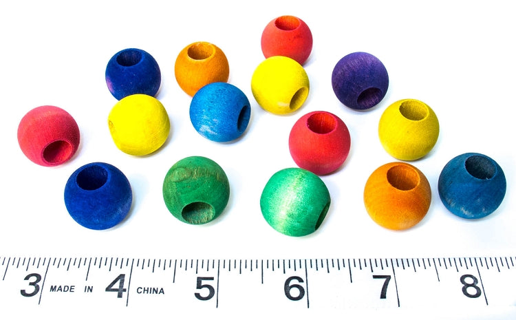 3/4? Hardwood Balls bird toy parts