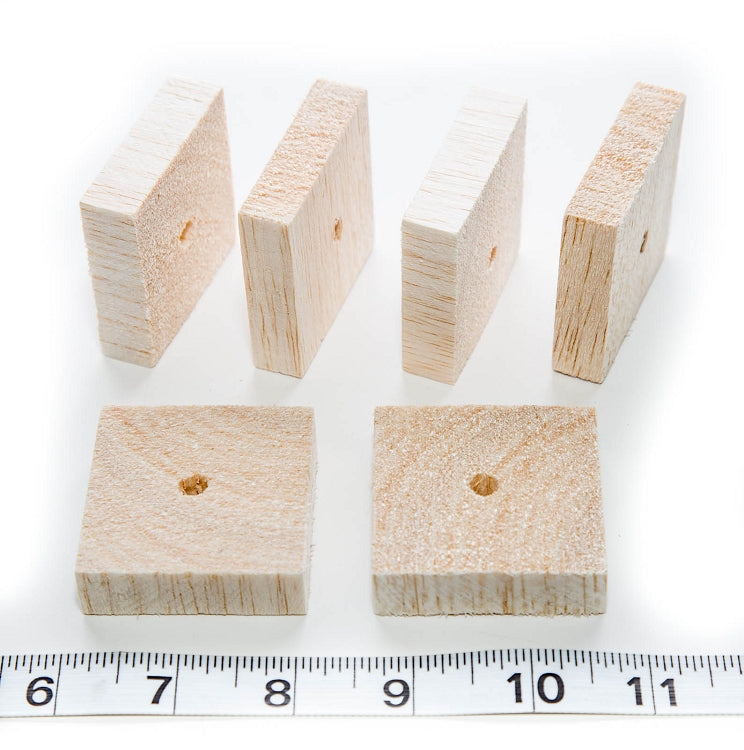 Drilled Balsa Squares