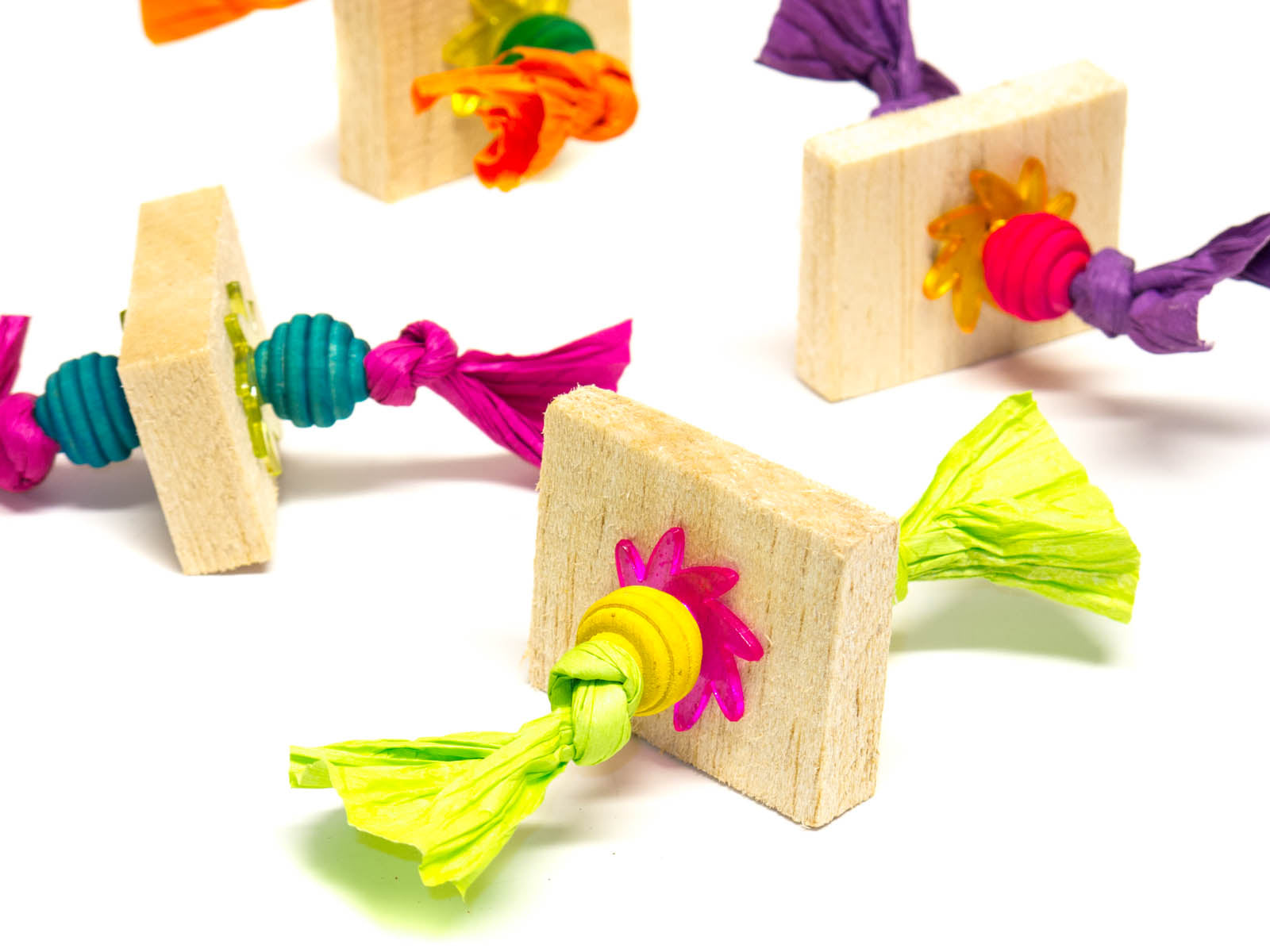 3 Pack - Balsa Talon Taffy by Cheep Thrills Bird Toys