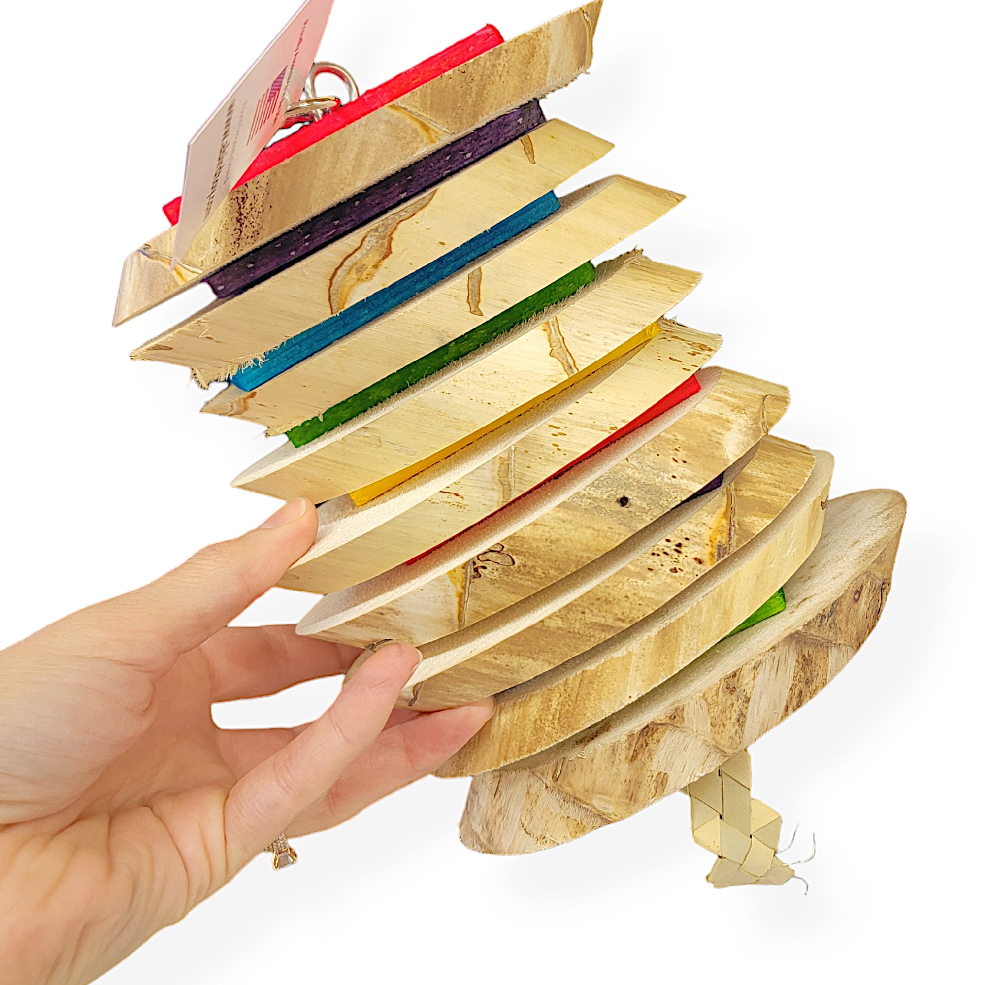 Big Boy Yucca Toy - Giant Yucca Slices and Pine Wood Bird Toy