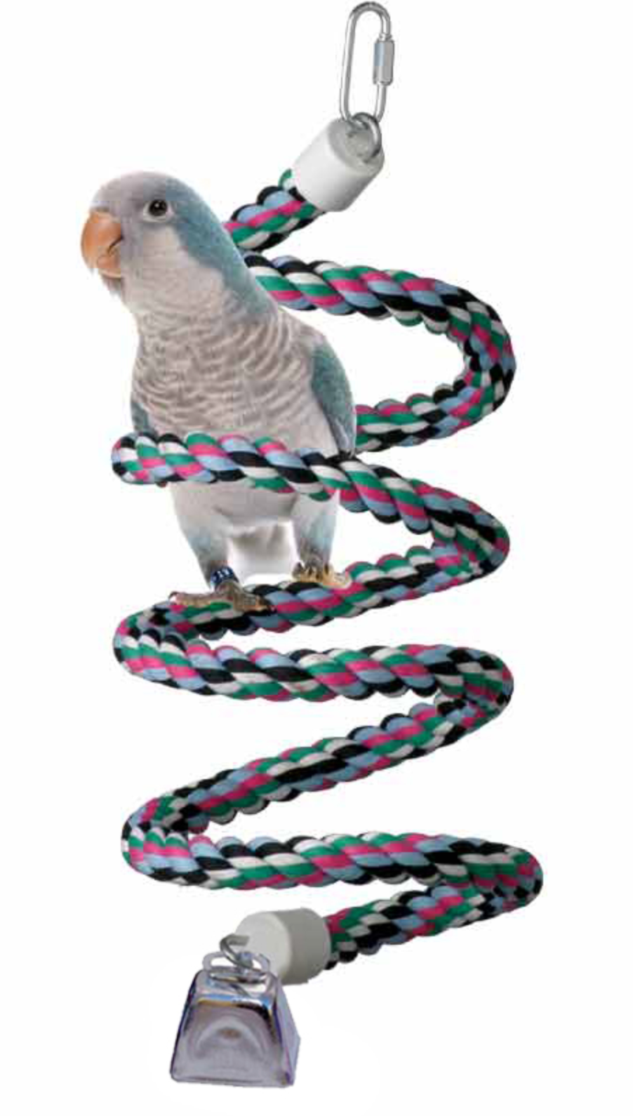 Perchoir En Corde De Coton Coloré Pour Perruches Et Petits Oiseaux - Jouet D'exercice Pour Cage - Taille 40cm Ou 80cm