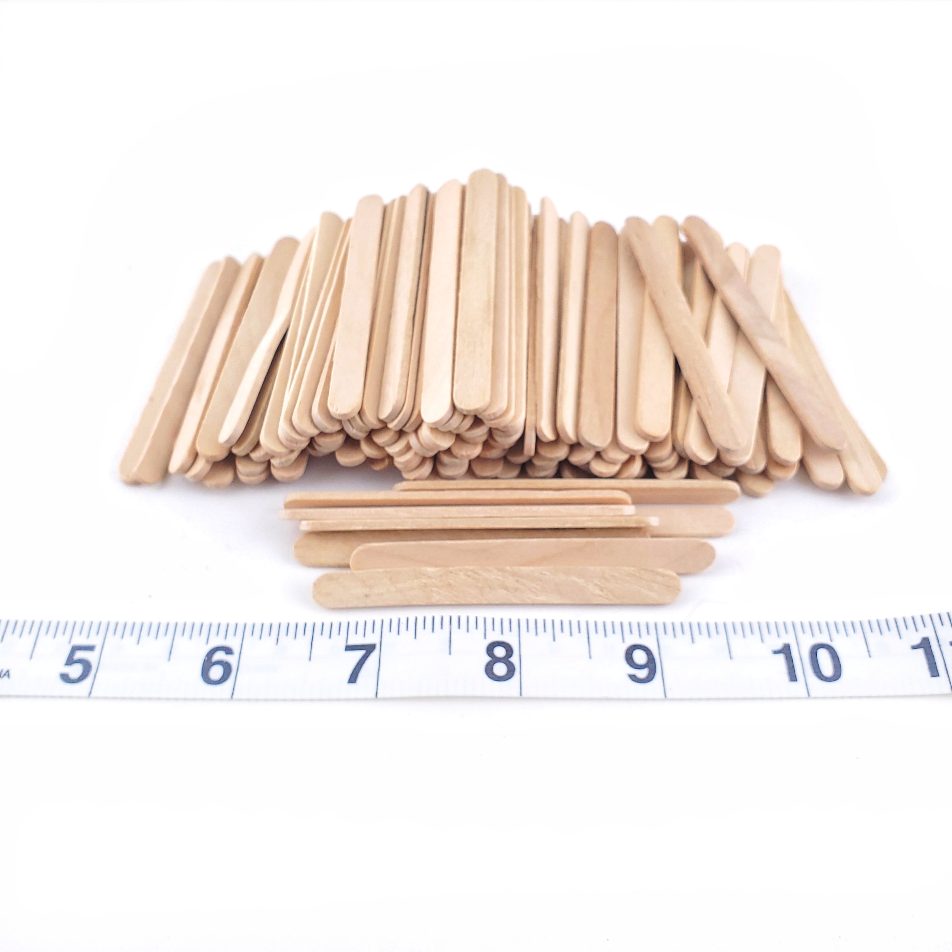 250 Pack, Natural Super Jumbo Wooden Craft Popsicle Sticks 8