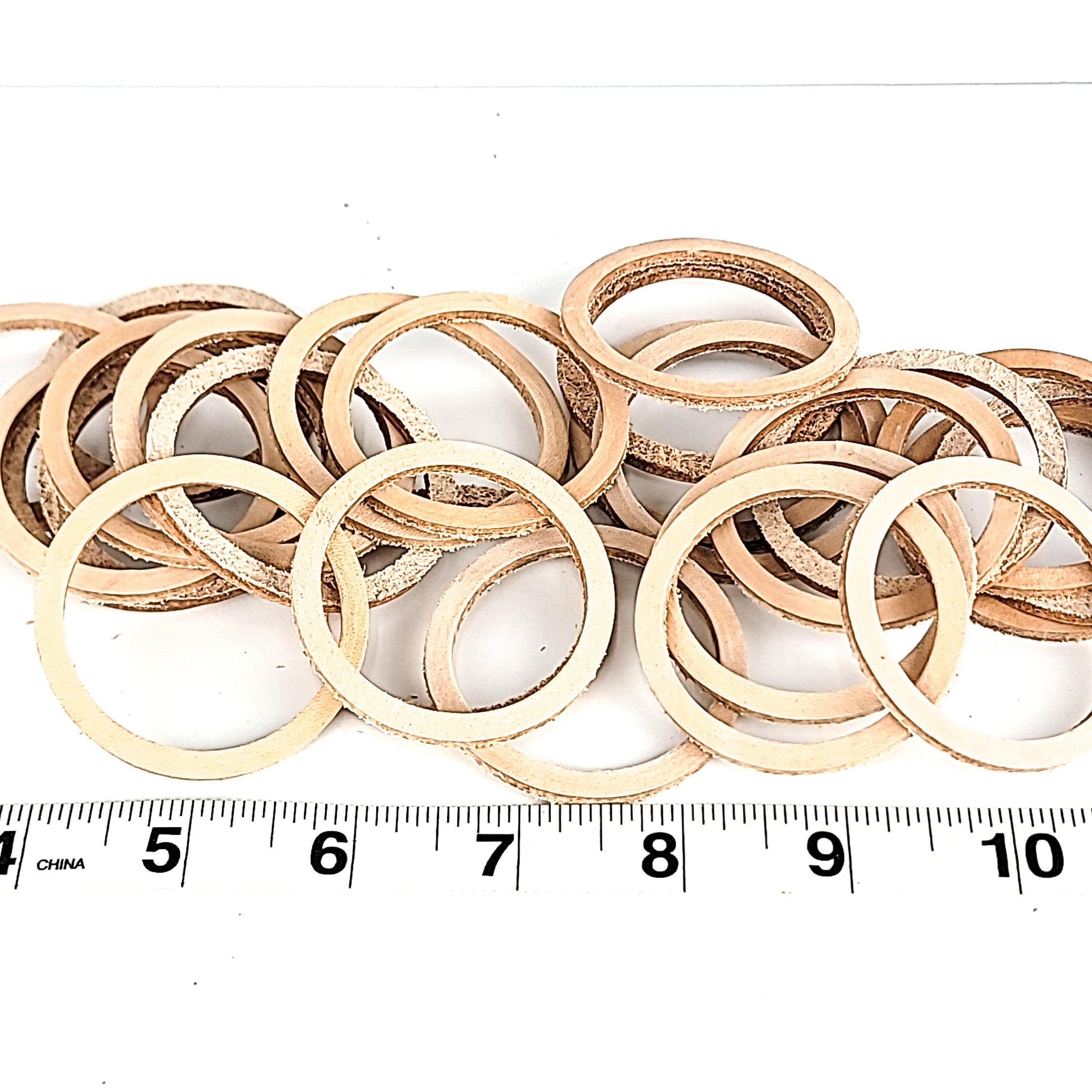 Skinny Leather Washers - 10 Pack