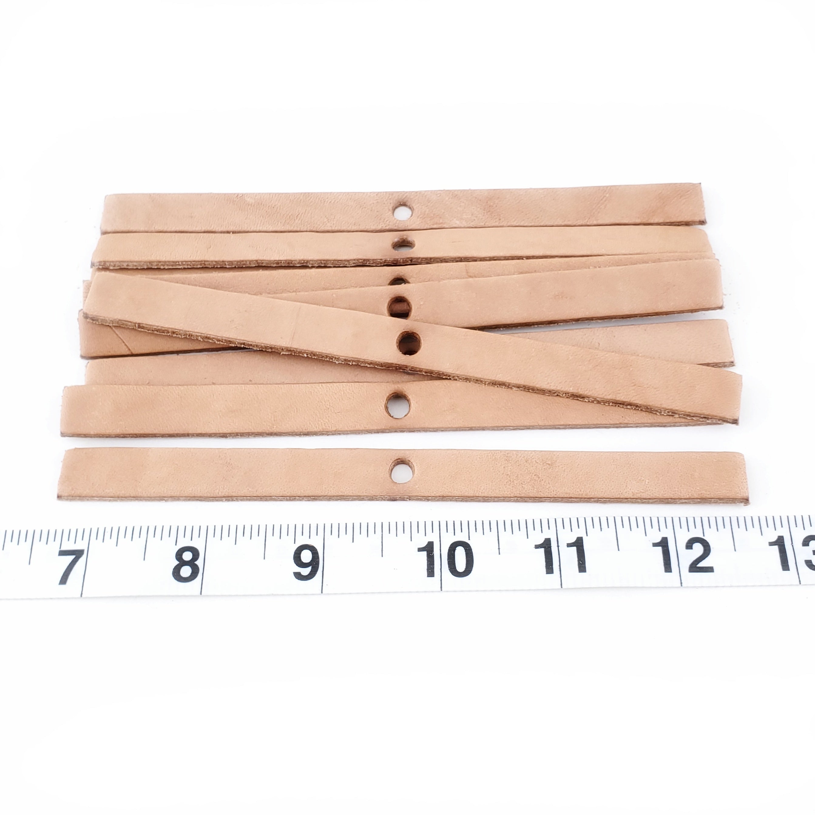 6 Inch Leather Strip with Hole