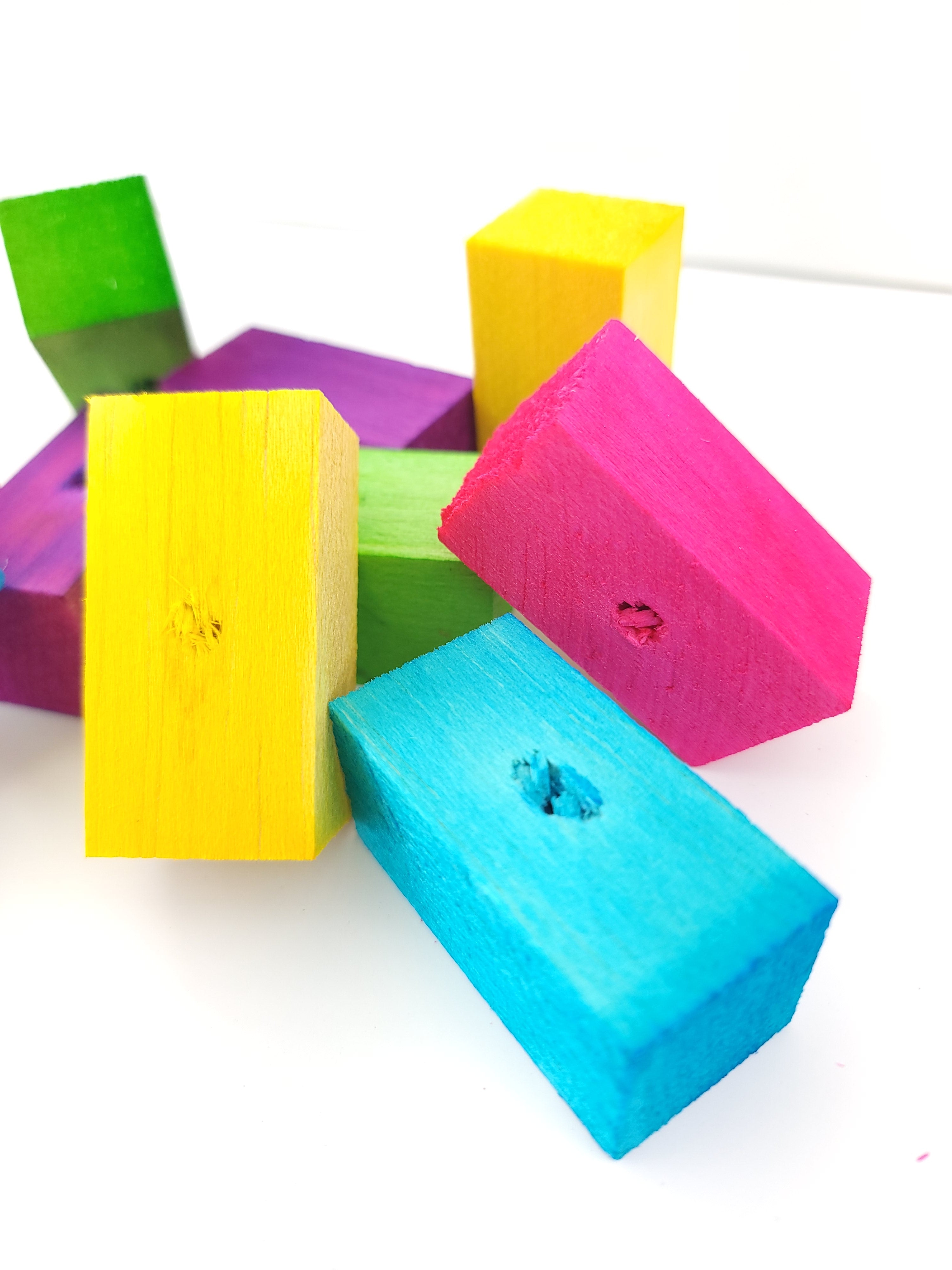 1x1x2 Colored Balsa Rectangles - 10 Pack