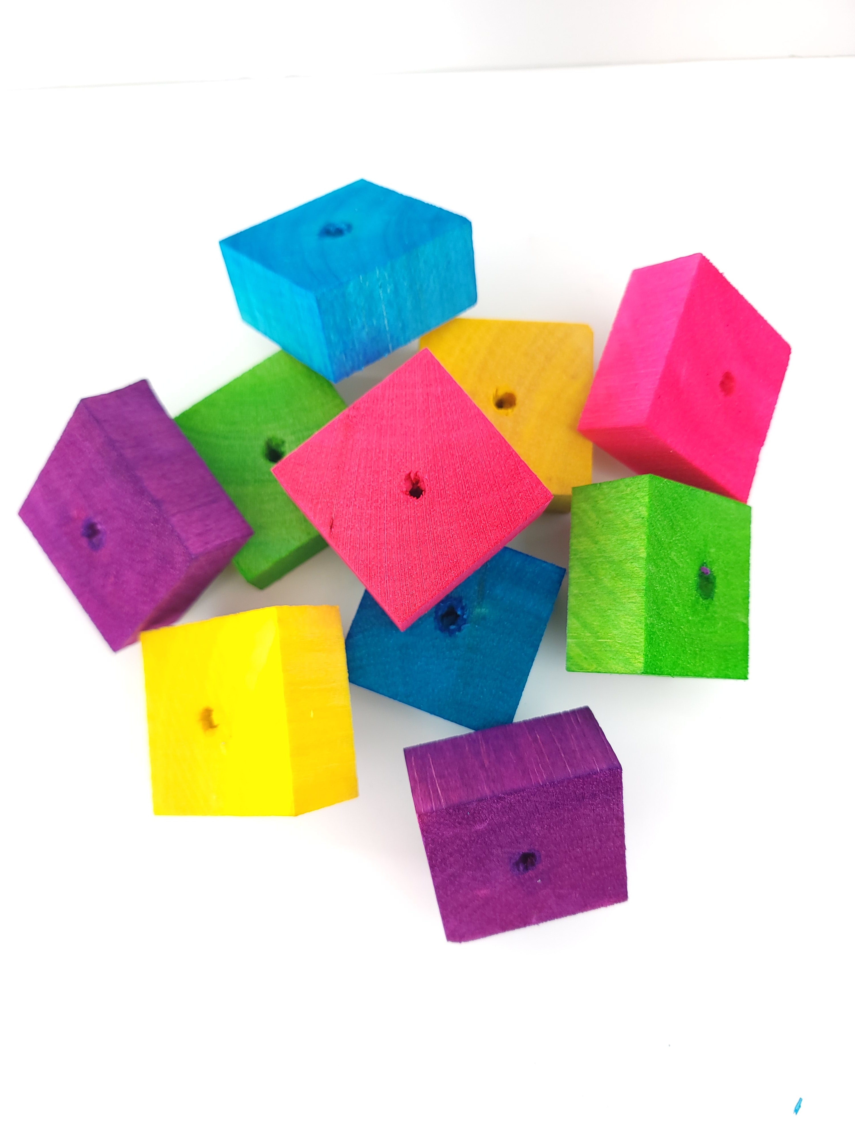 2" Colored Balsa Squares 1" Thick - 10 Pack