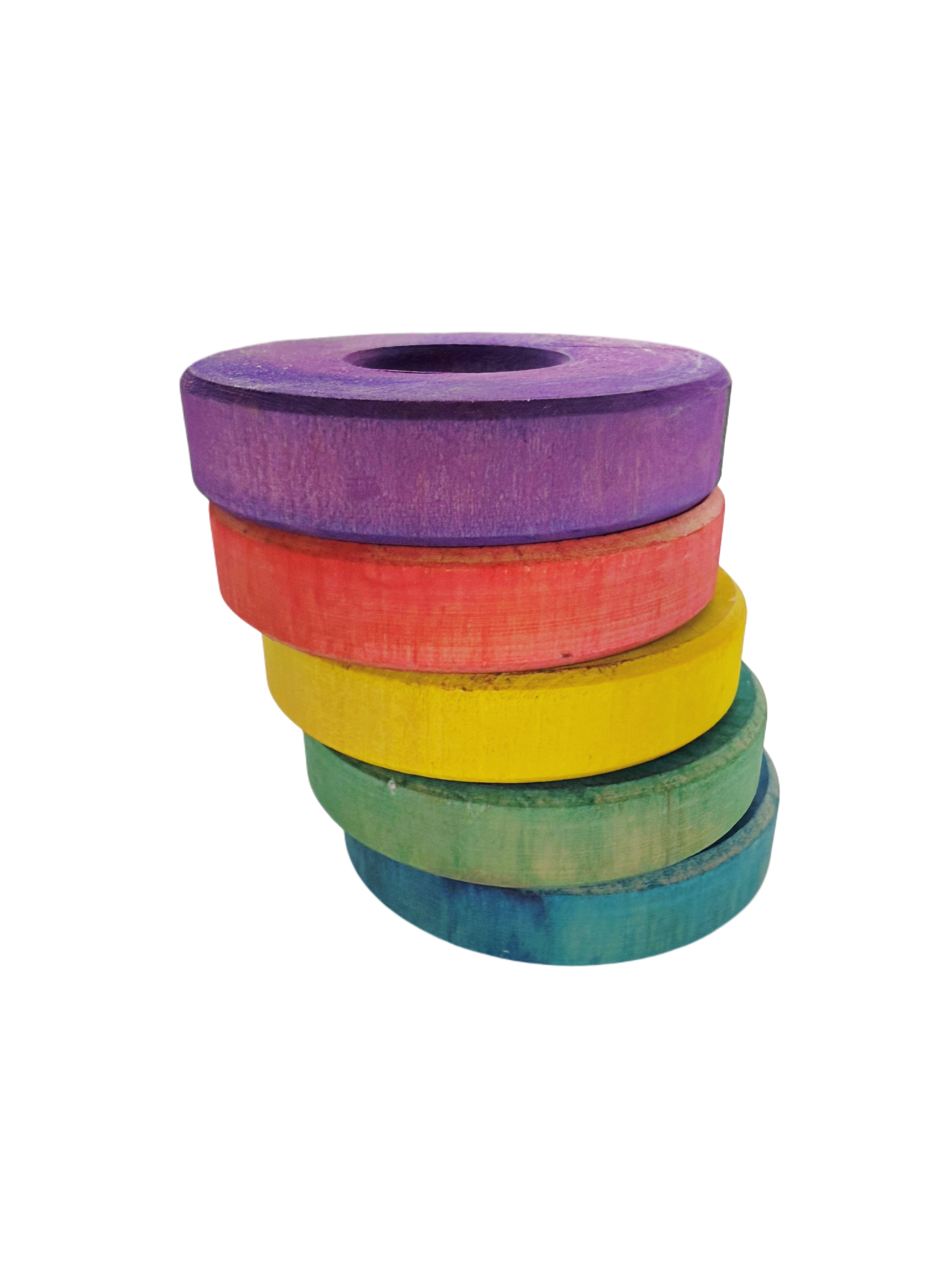 Chunky Wood Disks - 5 Pack