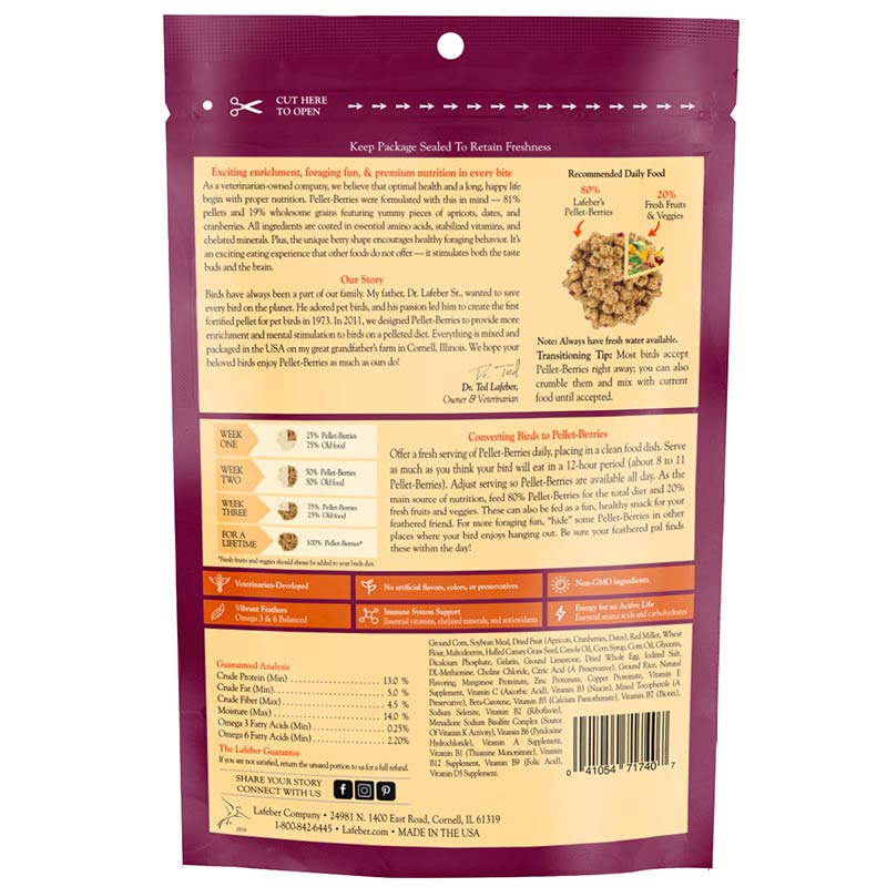 Pellet-Berries for Small Birds 10 oz