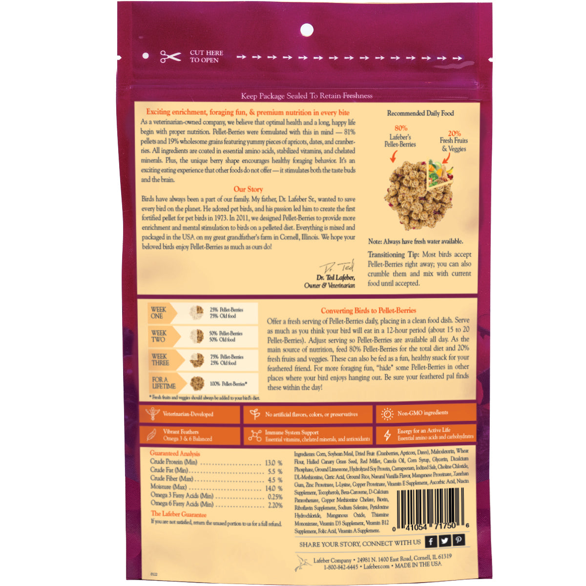 Pellet-Berries for Parrots 10 oz