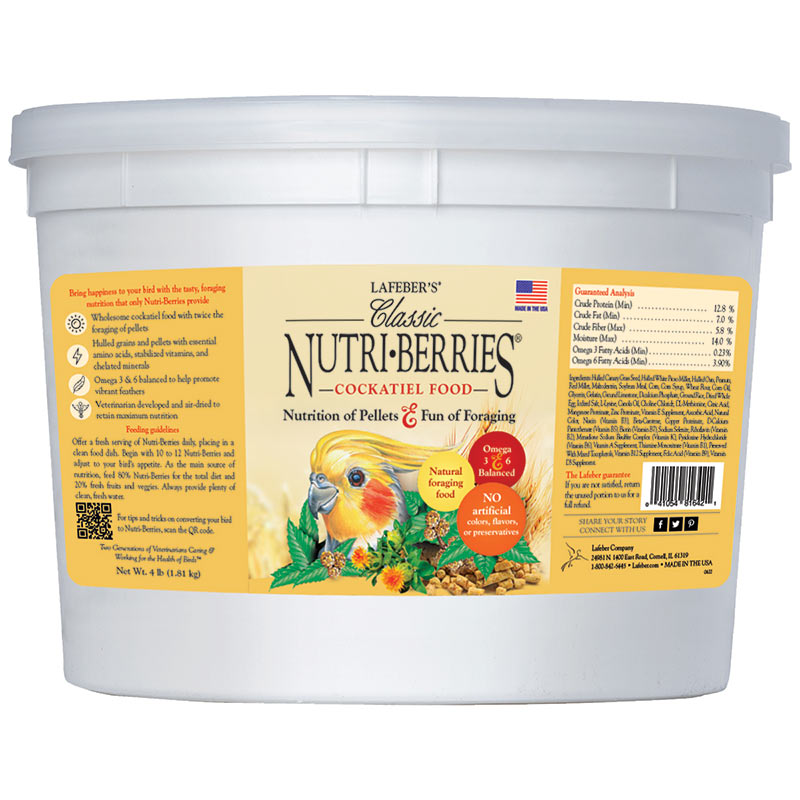 Cockatiel & Lovebird Nutri-Berries 4 lb (1.18 kg)