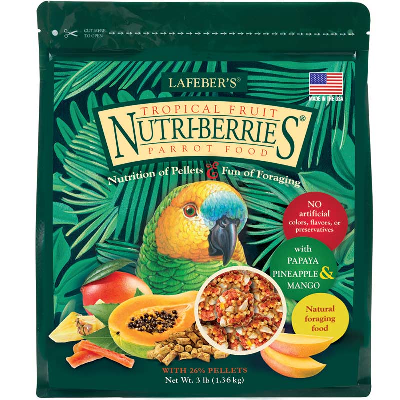 Tropical Fruit Nutri-Berries for Parrots 3 lb (1.36 kg)