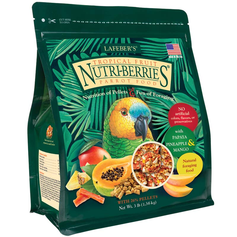 Tropical Fruit Nutri-Berries for Parrots 3 lb (1.36 kg)