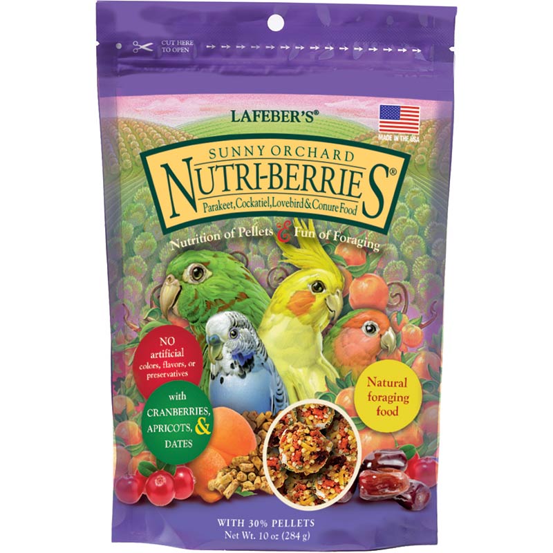 Sunny Orchard Nutri-Berries for Cockatiels 10 oz (284 g)