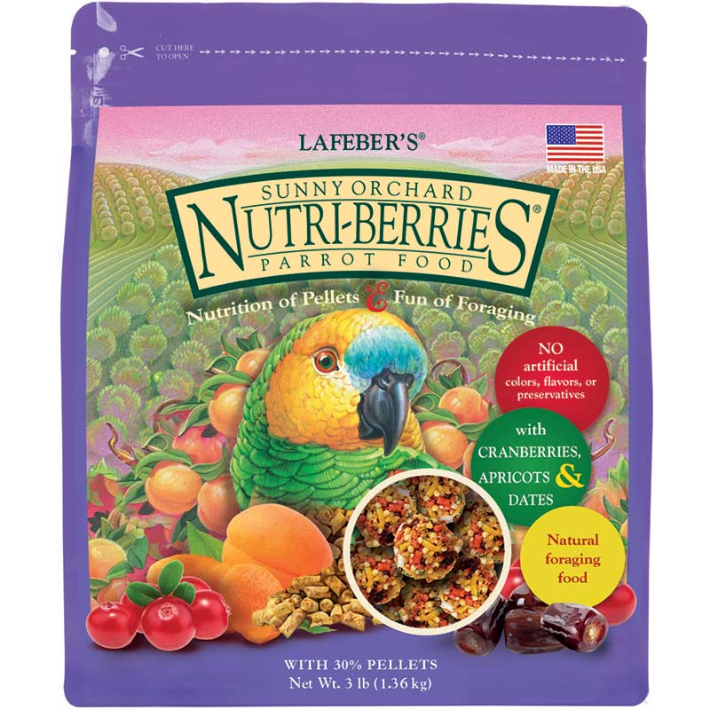 Sunny Orchard Nutri-Berries for Parrots 3 lb (1.36 kg)