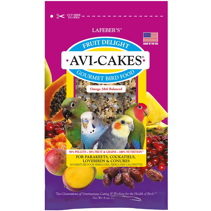 Fruit Delight Avi-Cakes for Small Birds 8 oz (227 g)
