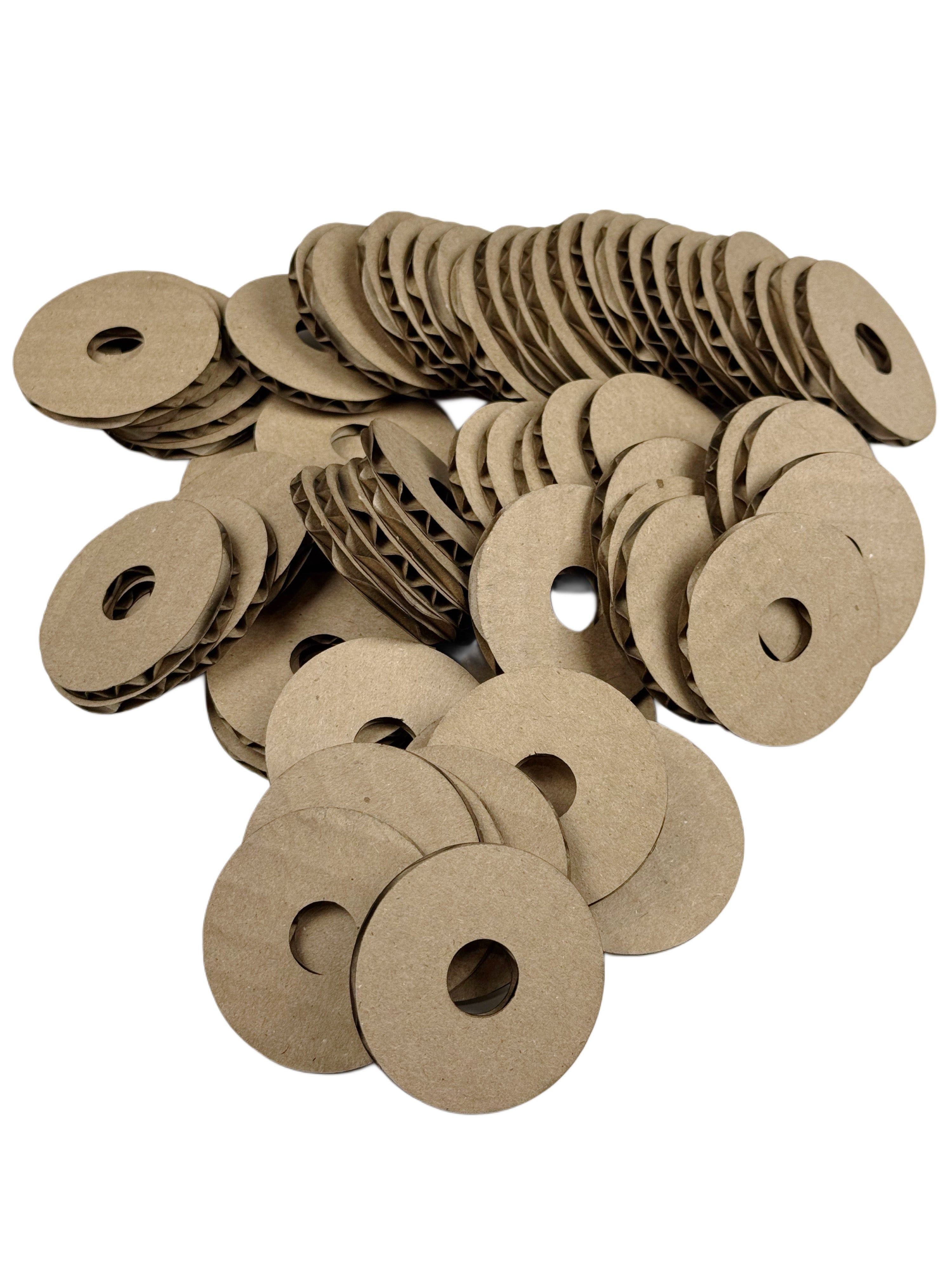 2" Round Cardboard Crackers - 100 Pack