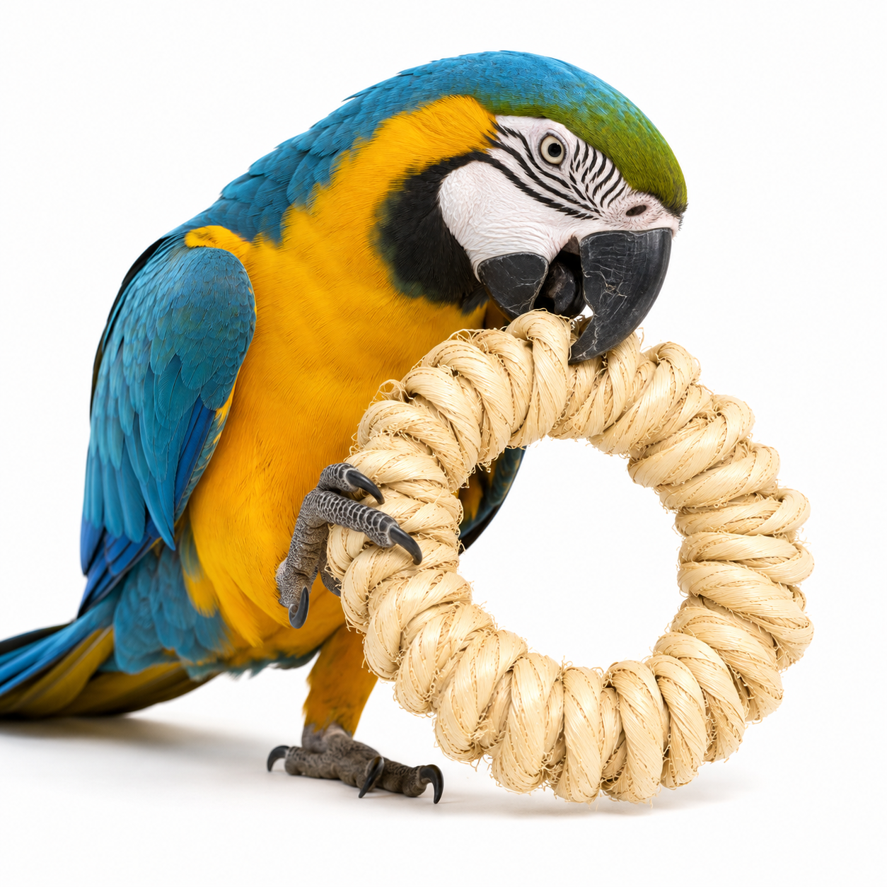 Big Beak Rings - 4" Natural Shreddable Bird Toy Parts