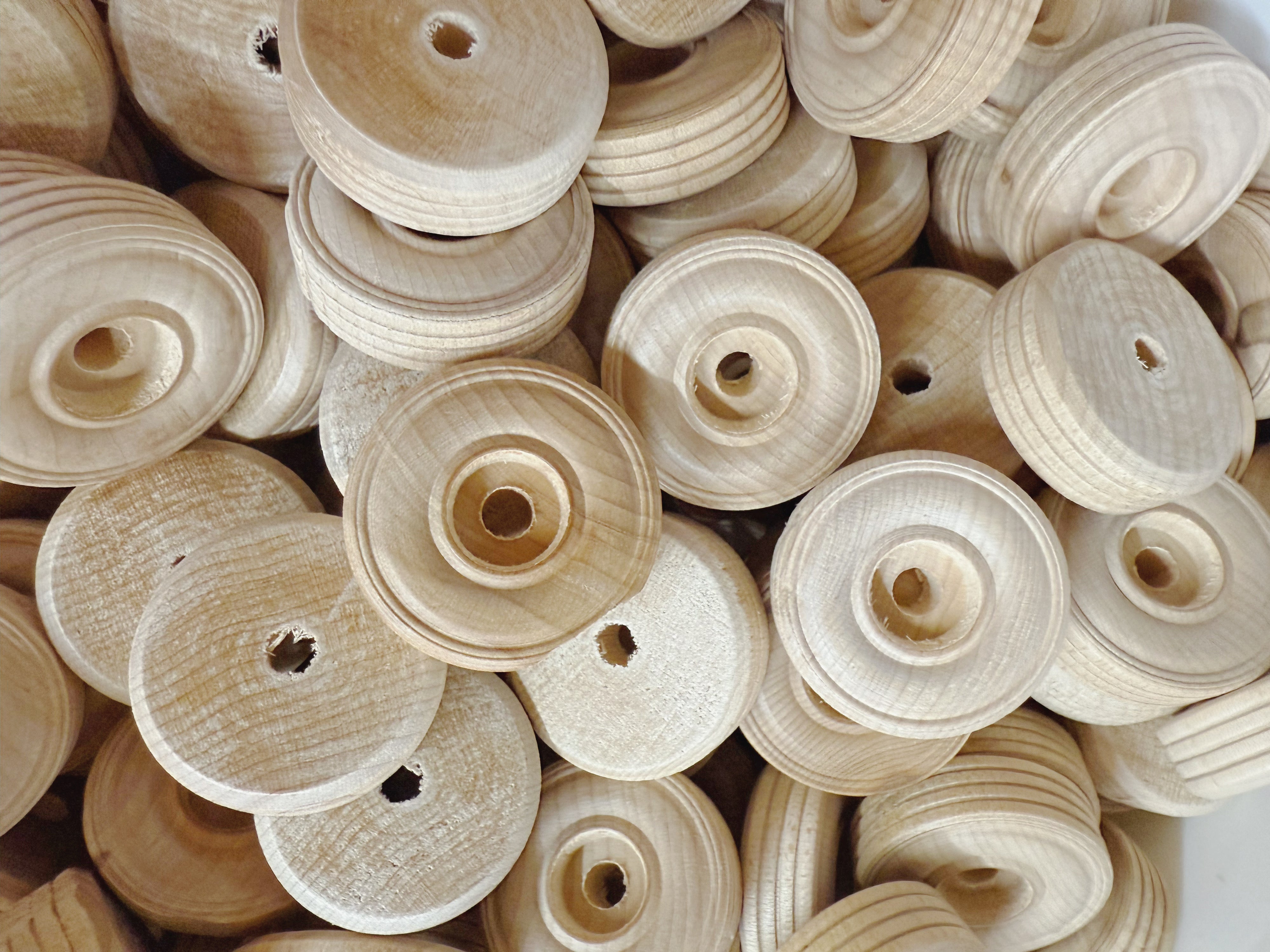 1.5" Wood Tires - 10 Pack