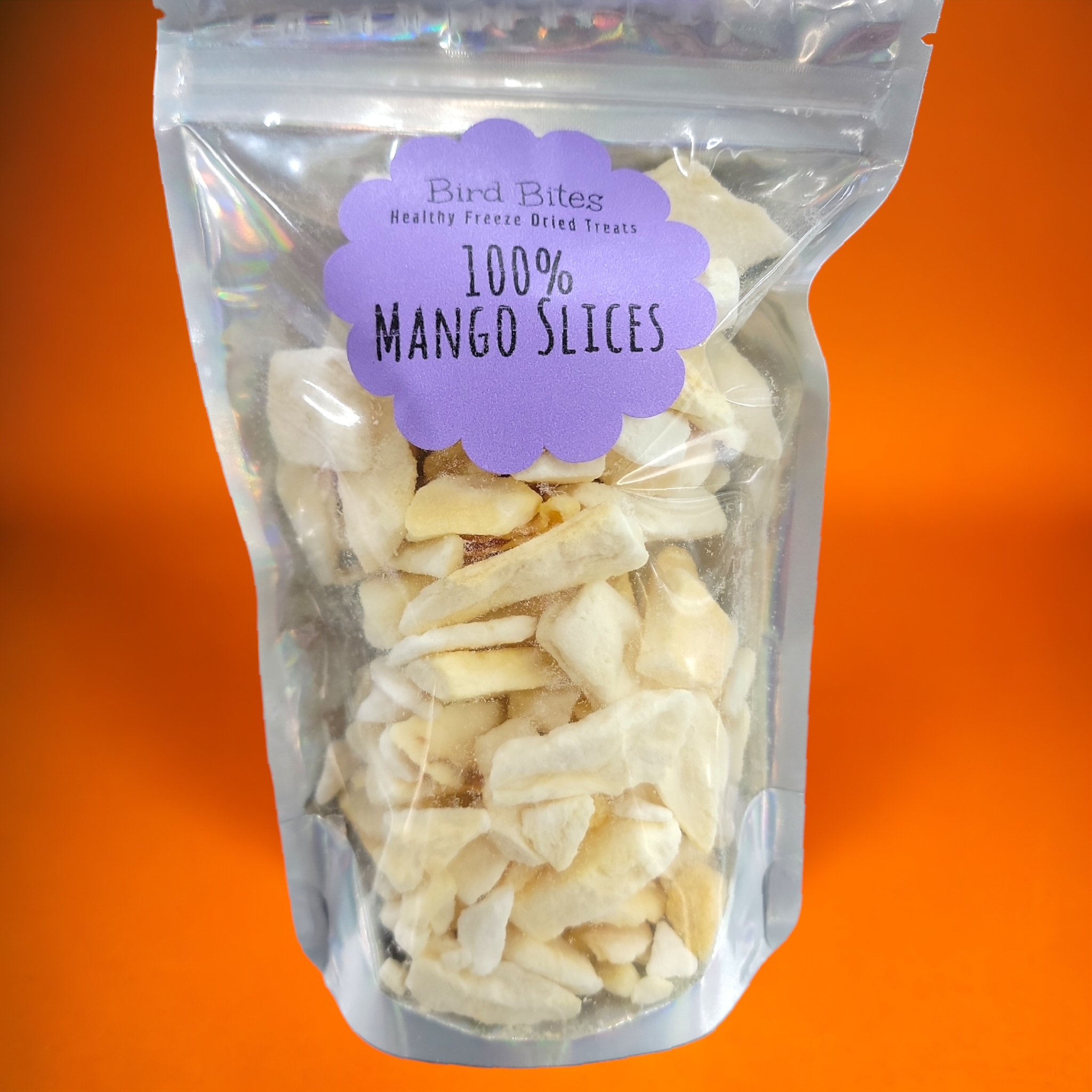 100% Mango Slices - 1.5 Cups - Bird Bites Healthy Freeze Dried Treats
