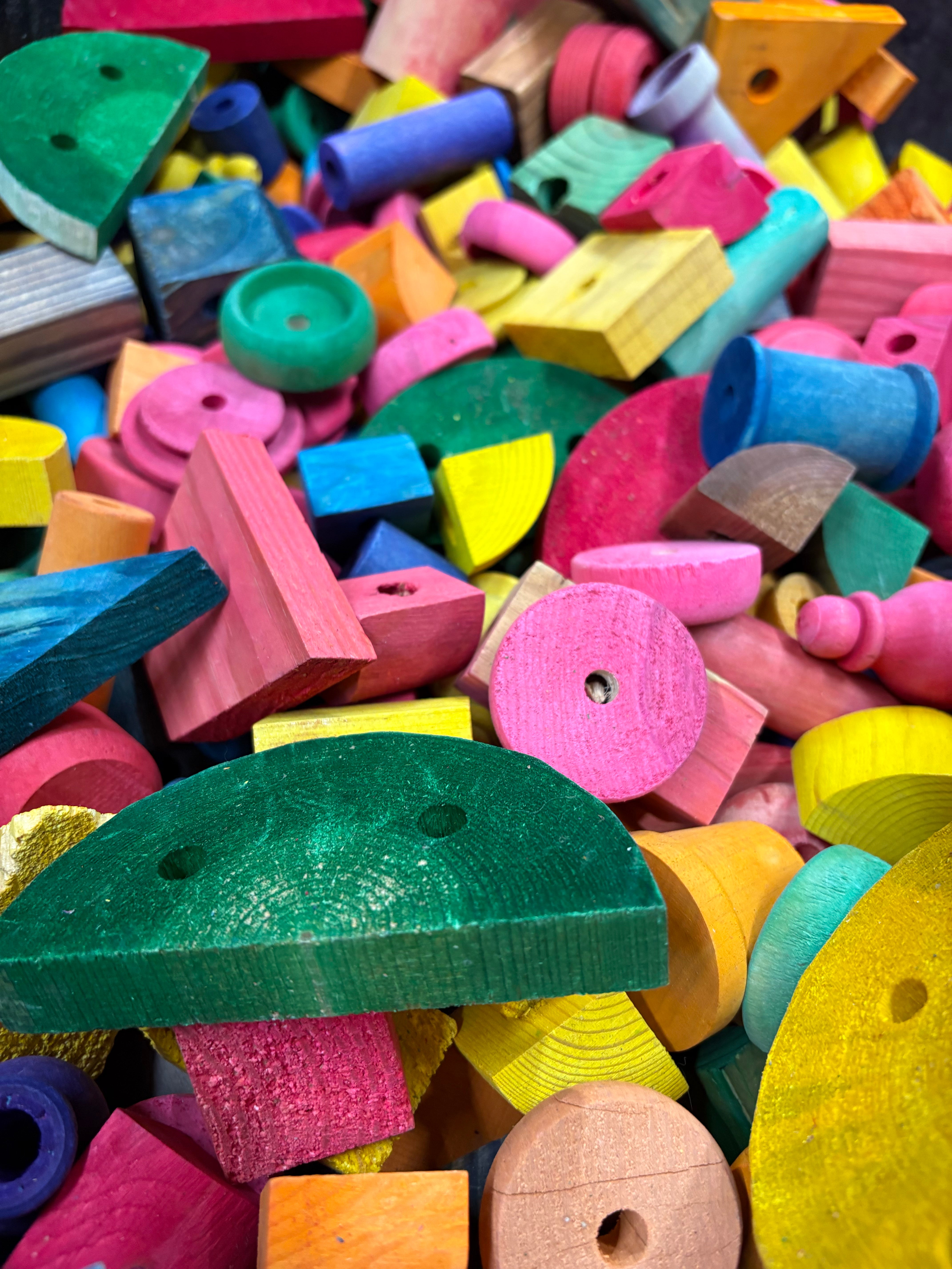 Bulk Wood Parts - 2 Pound Assortment