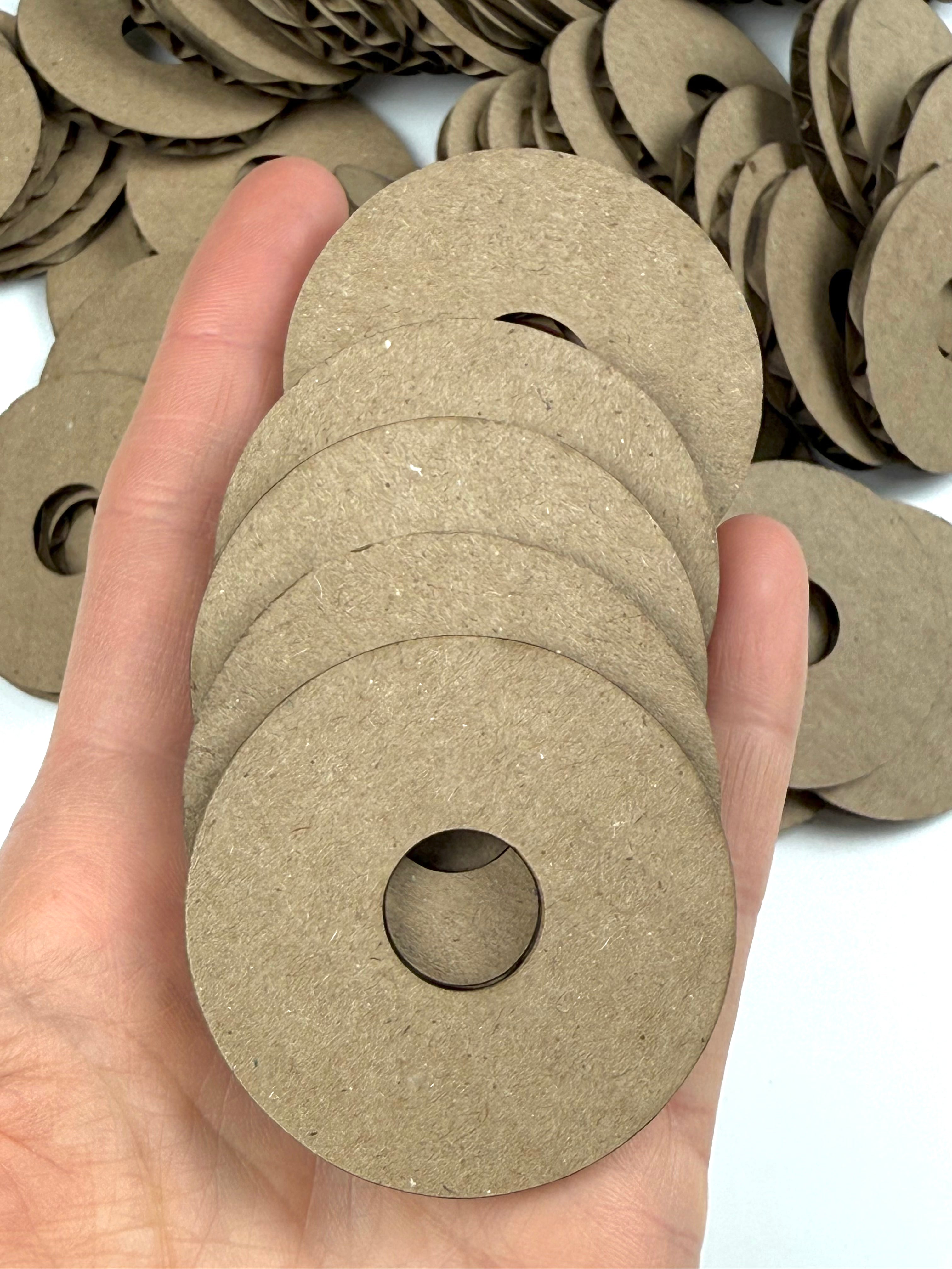 2" Round Cardboard Crackers - 100 Pack