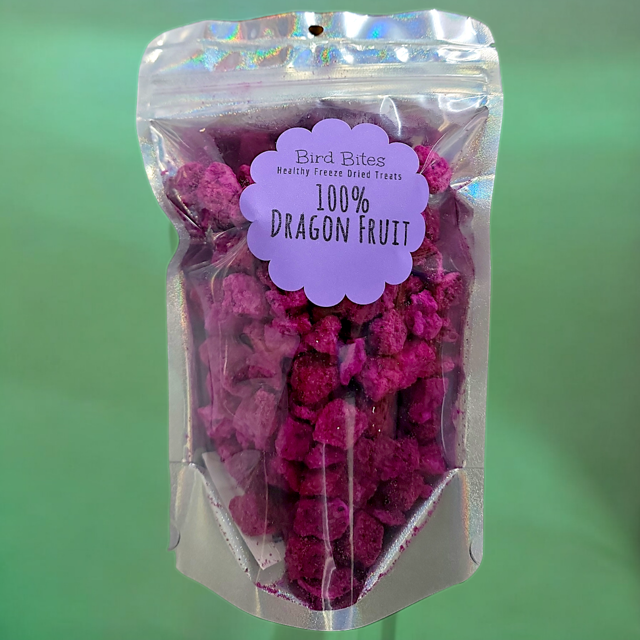 100% Dragon Fruit - 1.5 Cups - Bird Bites Healthy Freeze Dried Treats