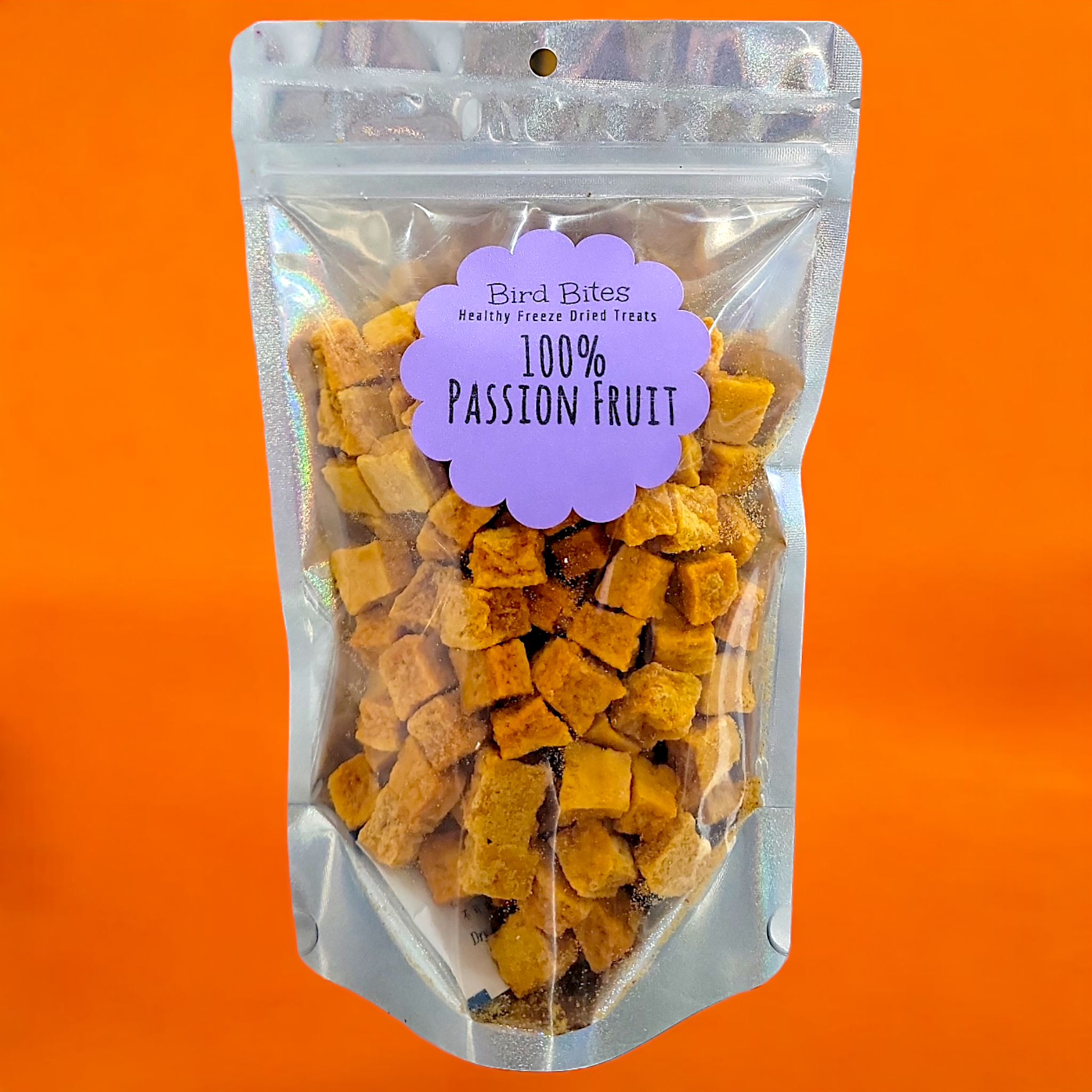 100% Passion Fruit - 1.5 Cups - Bird Bites Healthy Freeze Dried Treats