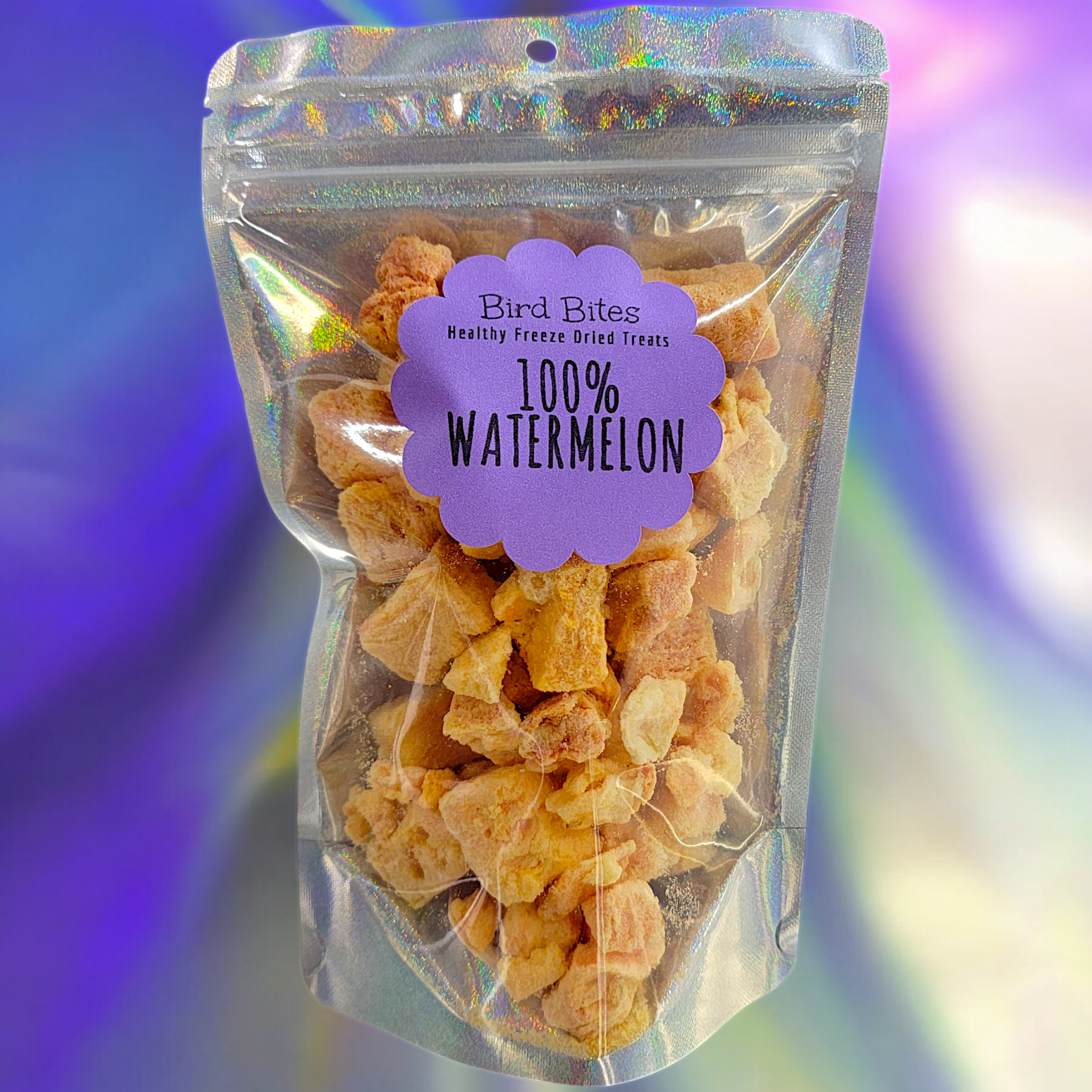 100% Watermelon - 1.5 Cups - Bird Bites Healthy Freeze Dried Treats