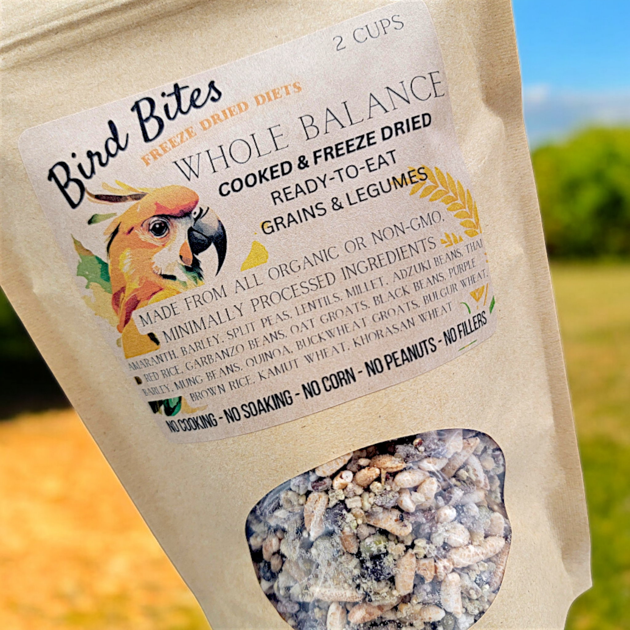 Whole Balance by Bird Bites - Cooked & Freeze Dried Grains & Legumes