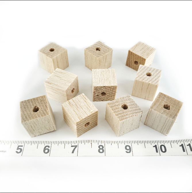 1" Balsa Cubes - 100 Pack