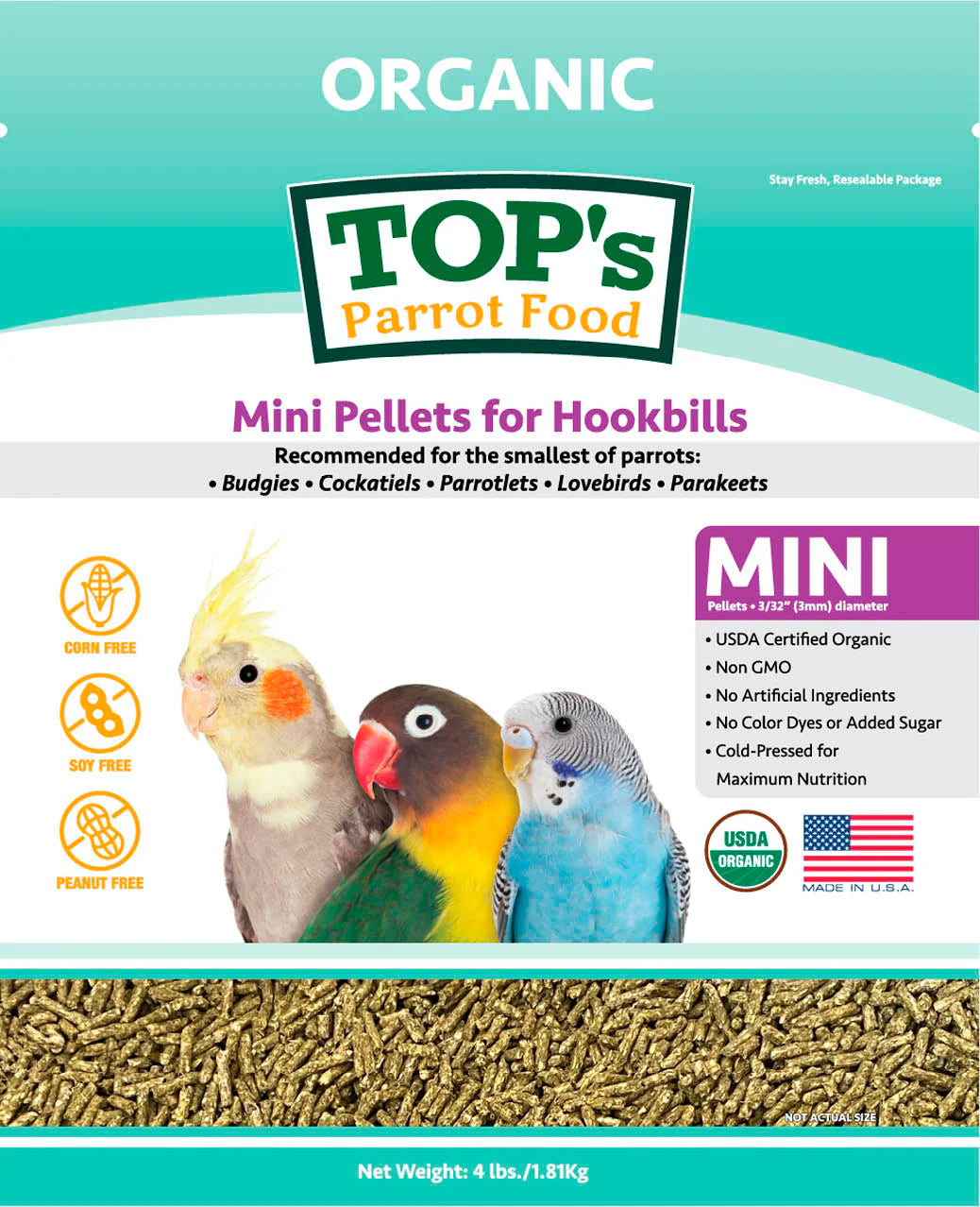 TOPS Mini Pellets - 4 lb