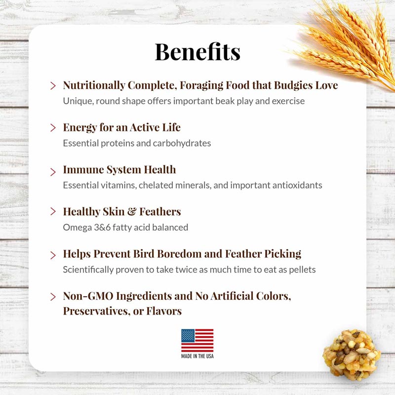 Parakeet Nutri-Berries 4 lb (1.81 kg)