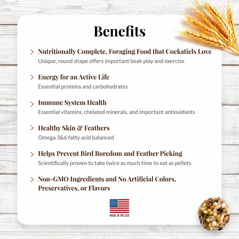 Cockatiel & Lovebird Nutri-Berries 4 lb (1.18 kg)