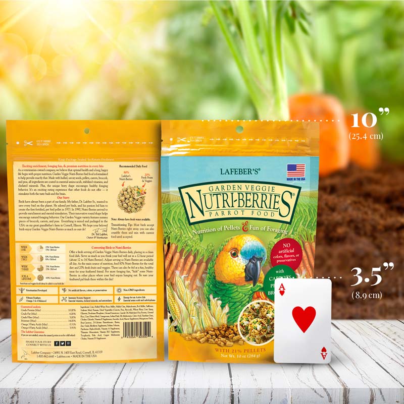 Garden Veggie Nutri-Berries for Parrots 10 oz (284 g)