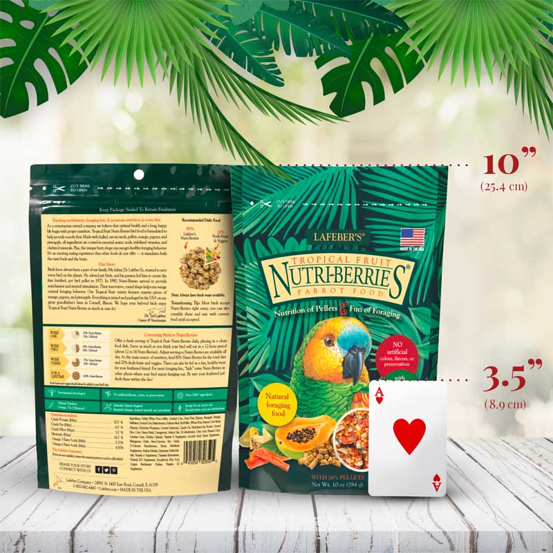 Tropical Fruit Nutri-Berries for Parrots 10 oz (284 g)