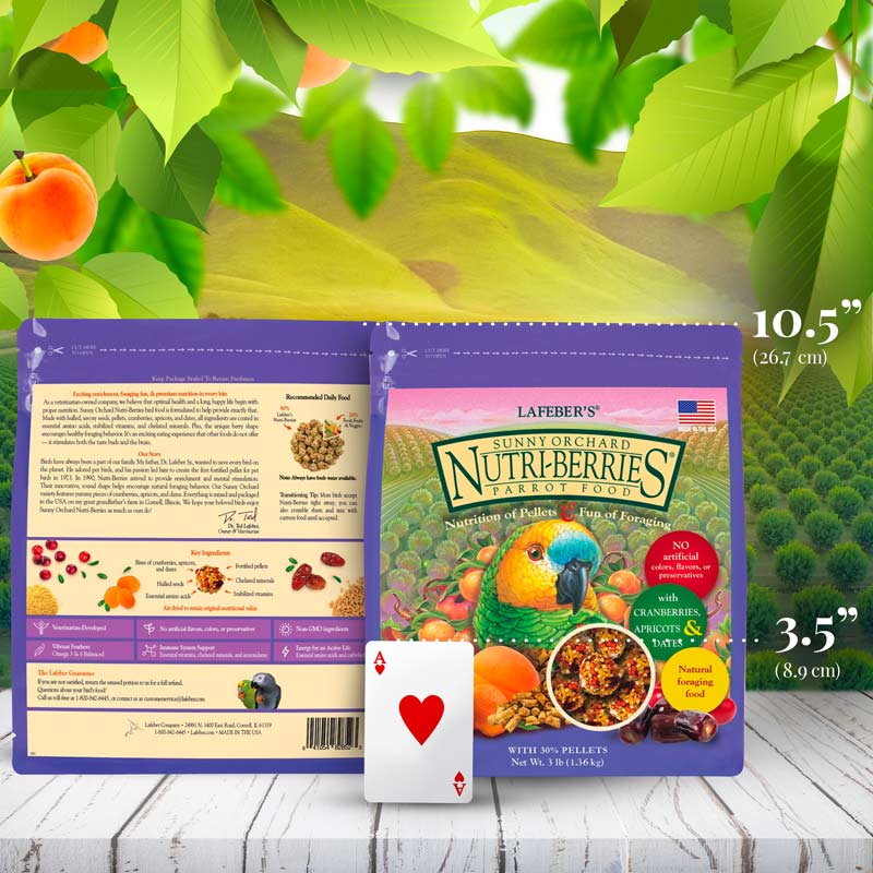 Sunny Orchard Nutri-Berries for Parrots 3 lb (1.36 kg)
